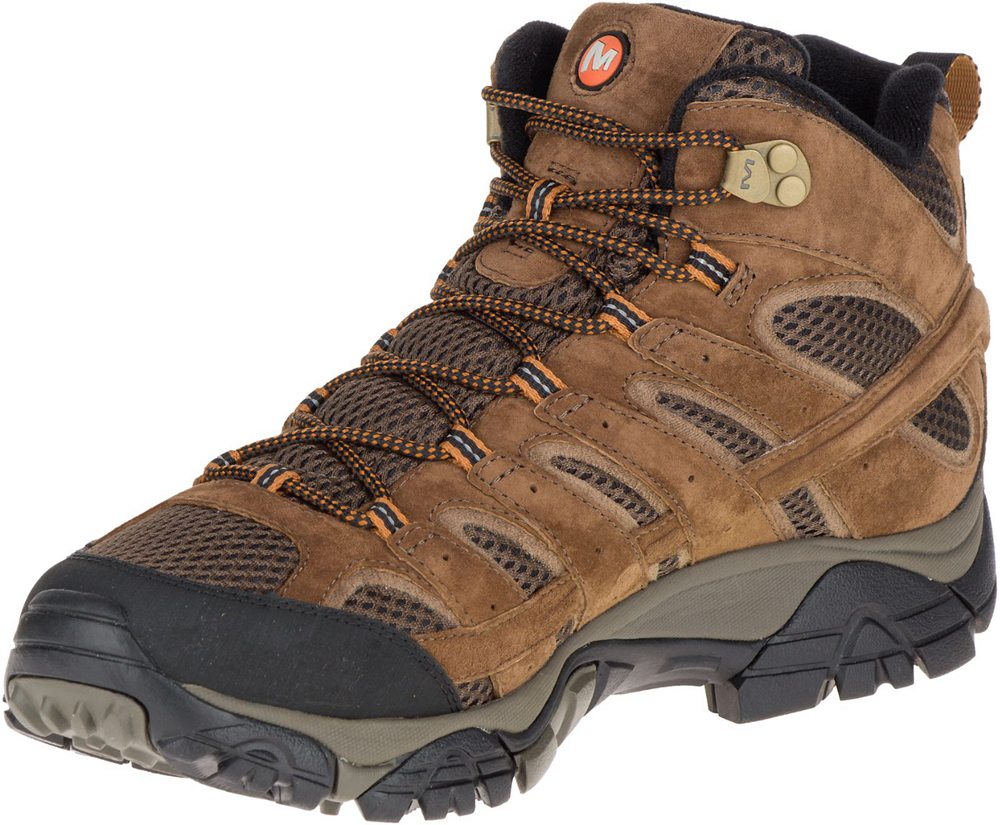 Botas Homem - Merrell Moab 2 Mid Waterproof - Marrom - JBY438976